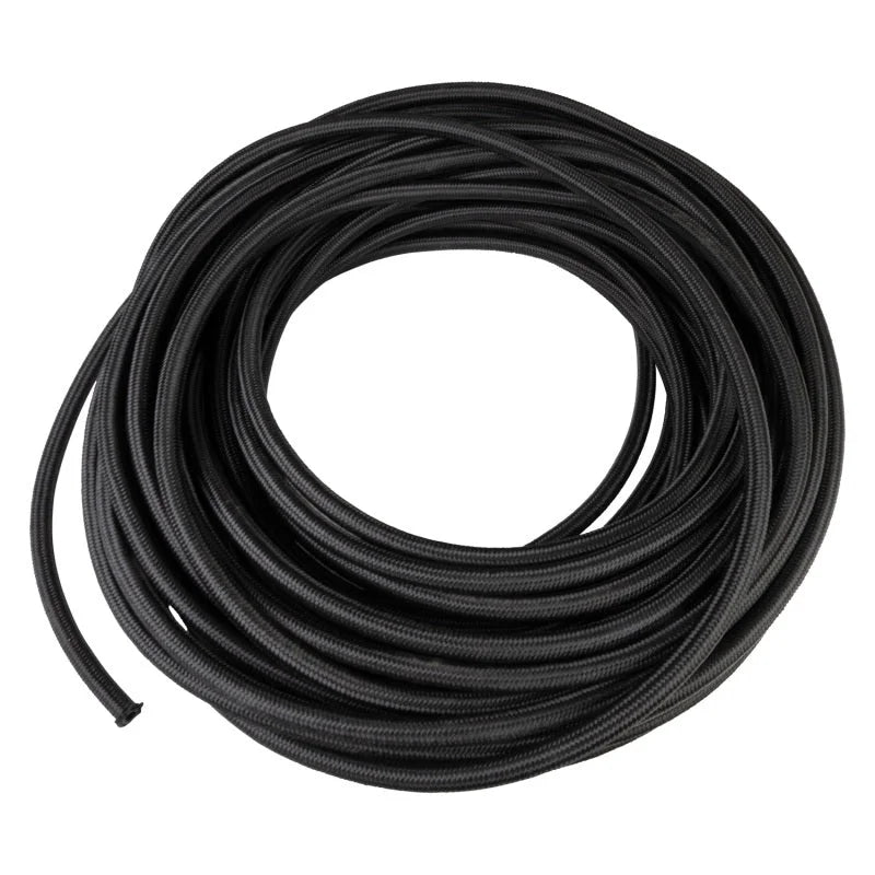 Russell Performance -4 AN ProClassic II Black Hose (Pre-Packaged 100 Foot Roll) - Back View