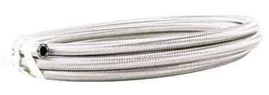 Russell Performance -4 AN ProFlex Stainless Steel Braided Hose (Pre-Packaged 20 Foot Roll) - Side View