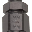 Load image into Gallery viewer, Russell Performance -4 AN Straight Female to 1/8in Male NPT Fitting (Black) - Back View