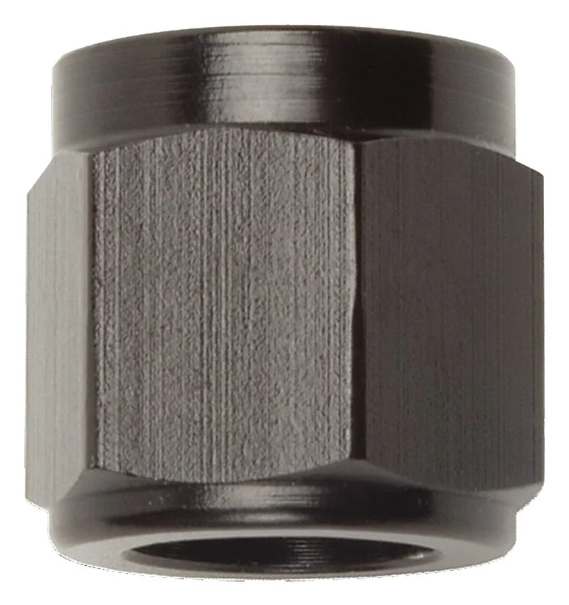 Russell Performance -4 AN Tube Nuts 1/4in dia. (Black) (6 pcs.) - Main Product View