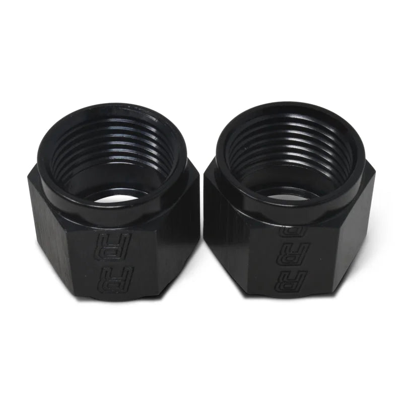 Russell Performance -4 AN Tube Nuts 1/4in dia. (Black) (6 pcs.) - Installation View