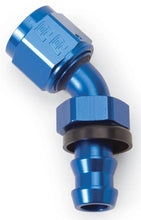 Load image into Gallery viewer, Russell Performance -4 AN Twist-Lok 45 Degree Hose End (Blue) - Side View
