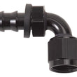 Load image into Gallery viewer, Russell Performance -4 AN Twist-Lok 90 Degree Hose End (Black) - Back View