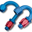 Load image into Gallery viewer, Russell Performance -4 AN Twist-Lok 90 Degree Hose End (Blue) - Side View