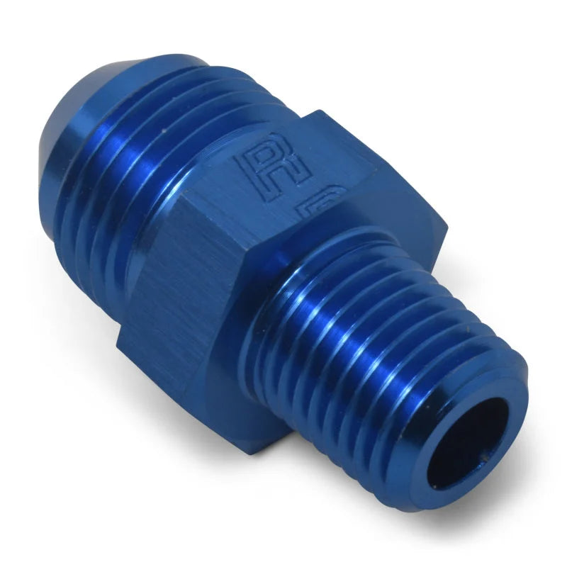 Russell Performance -4 AN to 1/4in NPT Straight Flare to Pipe (Blue) - Additional View 7