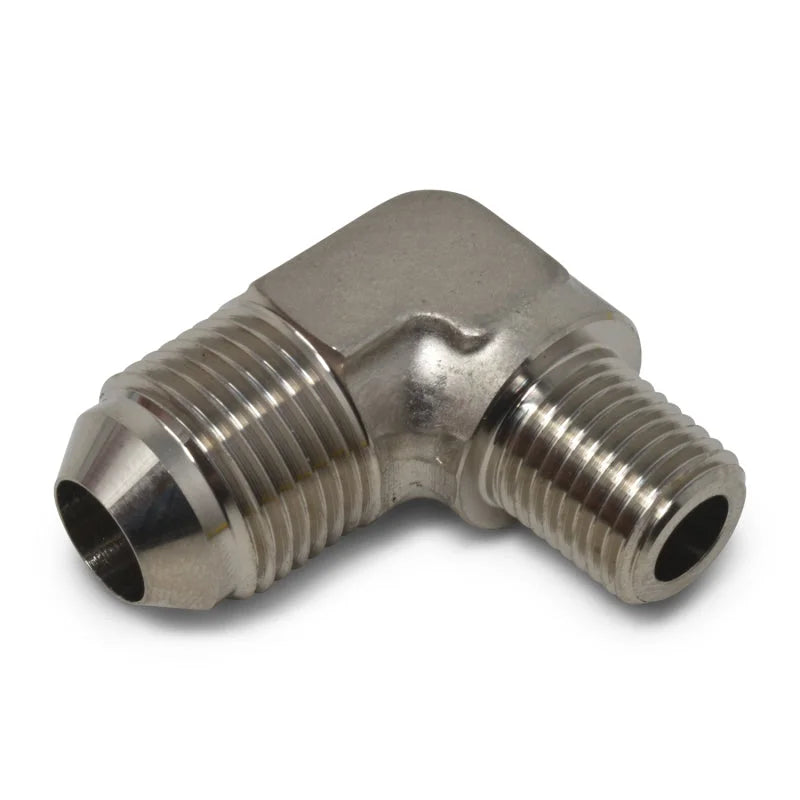 Russell Performance -4 AN to 1/8in NPT 90 Degree Flare to Pipe Adapter (Endura) - Additional View 10