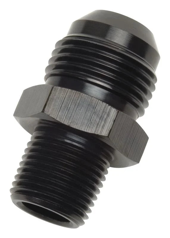 Russell Performance -4 AN to 3/8in NPT Straight Flare to Pipe (Black) - Main Product View