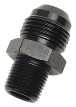 Load image into Gallery viewer, Russell Performance -4 AN to 3/8in NPT Straight Flare to Pipe (Black) - Main Product View