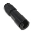 Load image into Gallery viewer, Russell Performance 5/16in SAE Quick Disc Female to -6 Hose Black Straight Degree Hose End - Side View