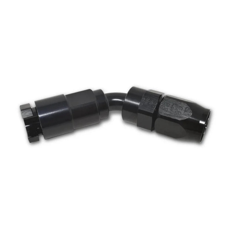 Russell Performance 5/16in SAE Quick Disc Female to -6 Hose Black 45 Degree Hose End - Additional View 8