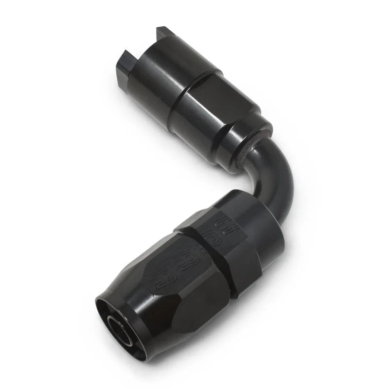 Russell Performance 5/16in SAE Quick Disc Female to -6 Hose Black 90 Degree Hose End - Additional View 8