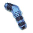 Load image into Gallery viewer, Russell Performance -6 AN 45 Degree Flare Bulkhead - Back View