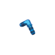 Load image into Gallery viewer, Russell Performance -6 AN 90 Degree Flare Bulkhead (Blue) - Side View