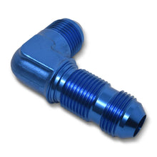 Load image into Gallery viewer, Russell Performance -6 AN 90 Degree Flare Bulkhead (Blue) - Additional View 9
