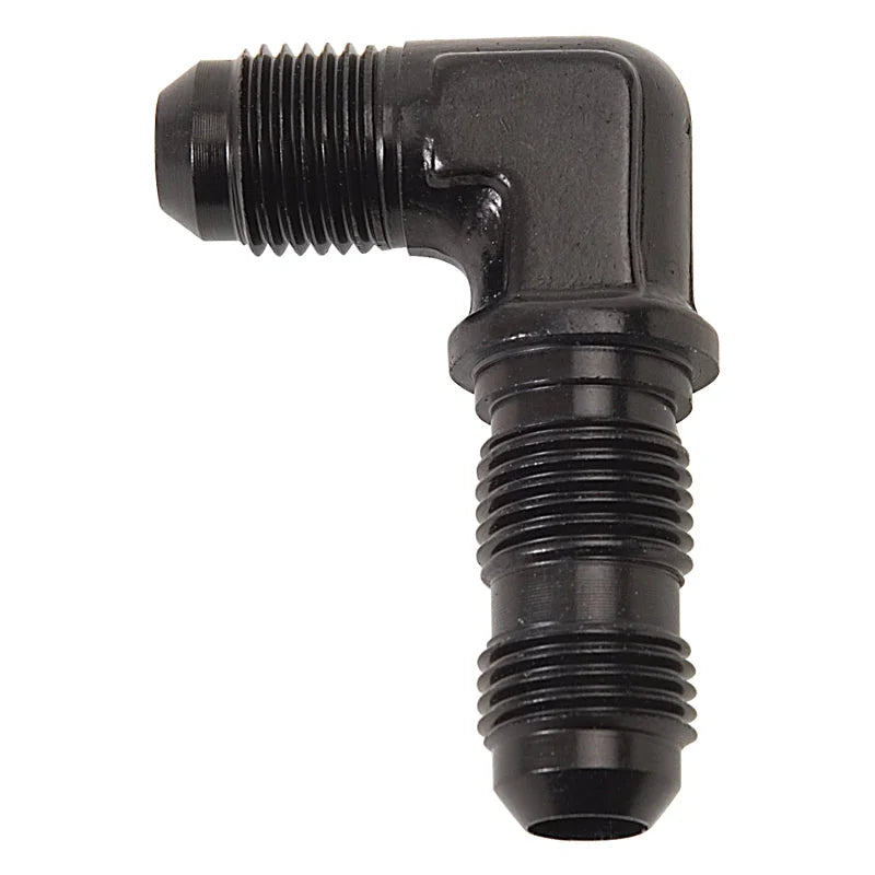 Russell Performance -6 AN 90 Degree Flare Bulkhead (Black) - Back View