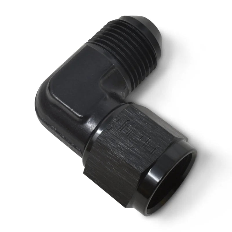 Russell Performance -6 AN 90 Degree Male AN to Female AN Fitting (Black) - Additional View 6