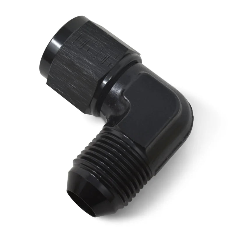 Russell Performance -6 AN 90 Degree Male AN to Female AN Fitting (Black) - Additional View 7