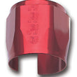 Load image into Gallery viewer, Russell Performance -6 AN Anodized Red Tube Seal Hose End For 5/16in Fuel Hose - Back View