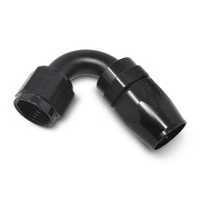 Load image into Gallery viewer, Russell Performance -6 AN Black 120 Degree Full Flow Swivel Hose End - Back View
