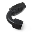 Load image into Gallery viewer, Russell Performance -6 AN Black 120 Degree Full Flow Swivel Hose End - Installation View