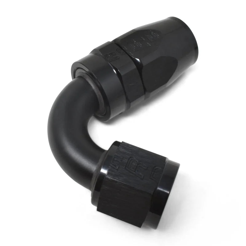 Russell Performance -6 AN Black 120 Degree Full Flow Swivel Hose End - Installation View