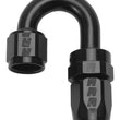 Load image into Gallery viewer, Russell Performance -6 AN Black 180 Degree Full Flow Swivel Hose End - Side View