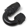 Load image into Gallery viewer, Russell Performance -6 AN Black 180 Degree Full Flow Swivel Hose End - Installation View