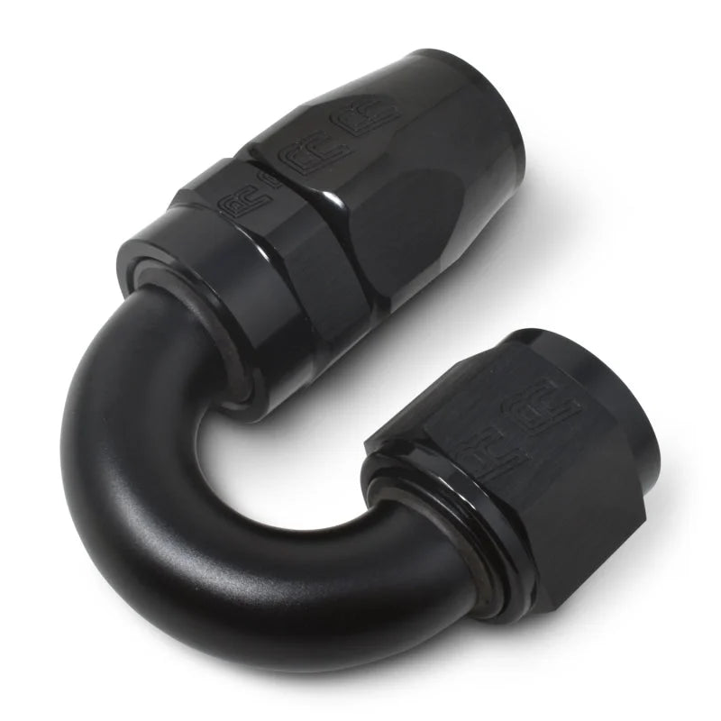 Russell Performance -6 AN Black 180 Degree Full Flow Swivel Hose End - Installation View