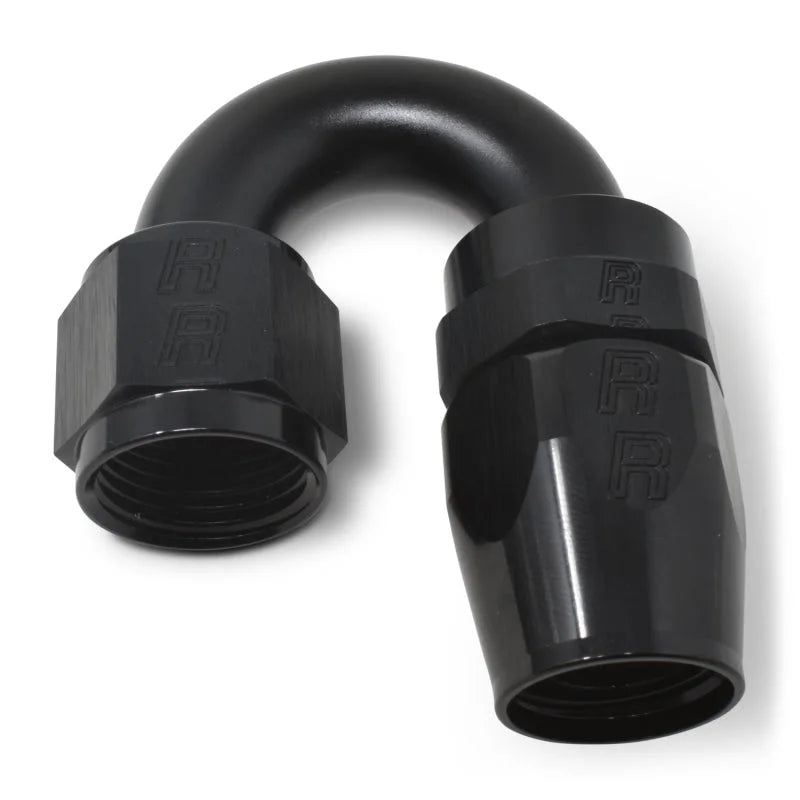 Russell Performance -6 AN Black 180 Degree Full Flow Swivel Hose End - Additional View 5