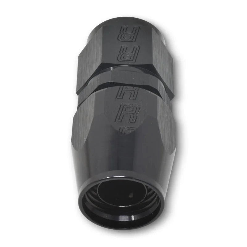 Russell Performance -6 AN Black Straight Full Flow Hose End - Installation View