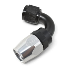 Load image into Gallery viewer, Russell Performance -6 AN Black/Silver 120 Degree Tight Radius Full Flow Swivel Hose End - Additional View 8