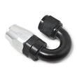 Load image into Gallery viewer, Russell Performance -6 AN Black/Silver 180 Degree Tight Radius Full Flow Swivel Hose End - Additional View 7