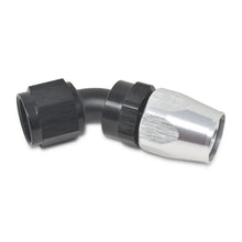 Load image into Gallery viewer, Russell Performance -6 AN Black/Silver 45 Degree Full Flow Hose End - Additional View 5