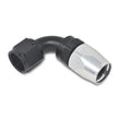 Load image into Gallery viewer, Russell Performance -6 AN Black/Silver 90 Degree Full Flow Hose End - Additional View 6