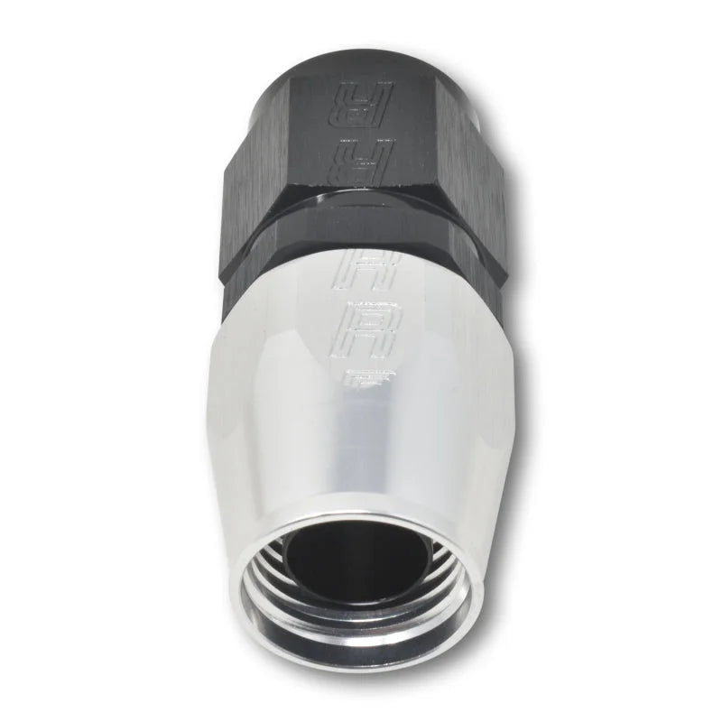 Russell Performance -6 AN Black/Silver Straight Full Flow Hose End - Additional View 5