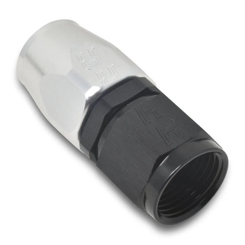 Russell Performance -6 AN Black/Silver Straight Full Flow Hose End - Additional View 8