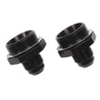 Load image into Gallery viewer, Russell Performance -6 AN Carb Adapter Fittings (2 pcs.) (Black) - Installation View