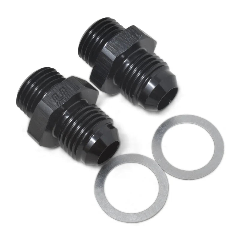 Russell Performance -6 AN Carb Adapter Fittings (2 pcs.) (Black) - Additional View 8