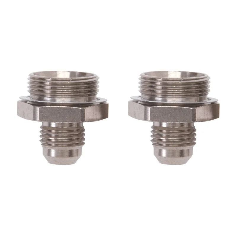Russell Performance -6 AN Carb Adapter Fittings (2 pcs.) (Endura) - Side View