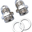 Load image into Gallery viewer, Russell Performance -6 AN Carb Adapter Fittings (2 pcs.) Zinc - Main Product View