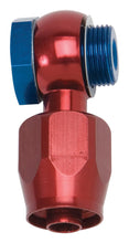 Load image into Gallery viewer, Russell Performance -6 AN Carb Banjo Adapter Fitting (Red/Blue) - Back View