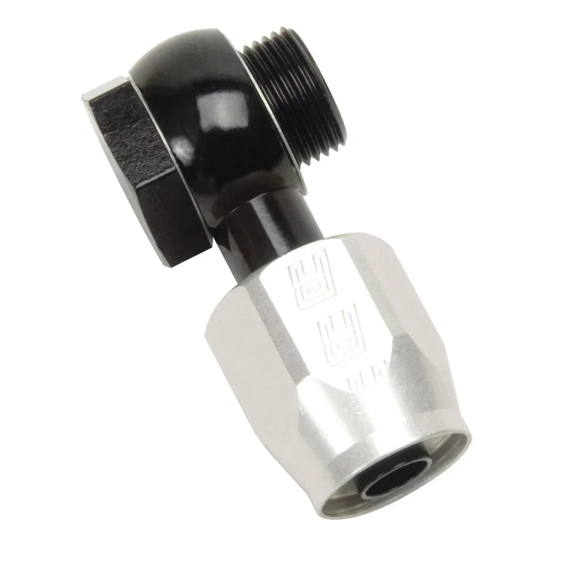 Russell Performance -6 AN Carb Banjo Adapter Fitting (Black) - Side View