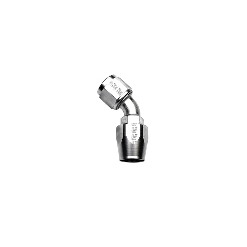 Russell Performance -6 AN Endura 45 Degree Full Flow Hose End - Side View