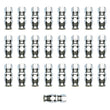 Load image into Gallery viewer, Russell Performance -6 AN Endura Pwerflex Power Steering Straight Hose Ends (25 pcs.) - Main Product View