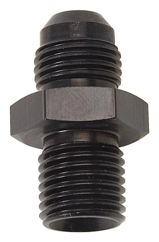 Russell Performance -6 AN Flare to 12mm x 1.5 Metric Thread Adapter (Black) - Main Product View