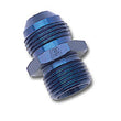 Load image into Gallery viewer, Russell Performance -6 AN Flare to 12mm x 1.5 Metric Thread Adapter (Blue) - Side View