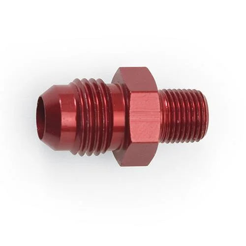 Russell Performance -6 AN MALE X 1/8in NPT MALE 45 DEG (Red) - Back View