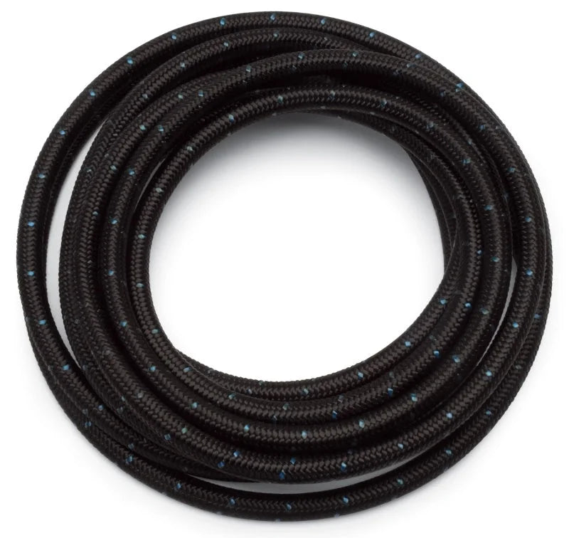 Russell Performance -6 AN ProClassic Black Hose (Pre-Packaged 10 Foot Roll) - Side View