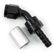 Load image into Gallery viewer, Russell Performance -6 AN Proclassic Crimp 90 Degree End (O.D. 0.600) (Qty. 25) - Side View