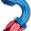 Load image into Gallery viewer, Russell Performance -6 AN Red/Blue 120 Degree Full Flow Swivel Hose End (With 9/16in Radius) - Main Product View